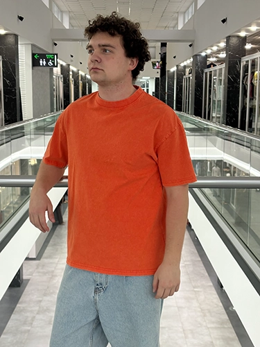 Оранжевая футболка streetwear Тирасполь